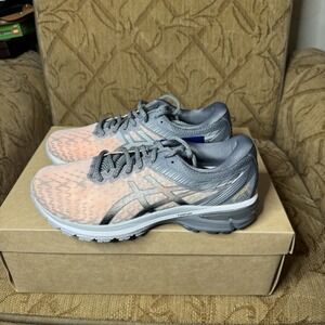 Asics GT-2000-8 1011A777  Sneakers Men's Size 7 Black Running Shoes Orange Pop